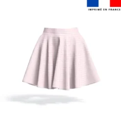 Vichy rose - Fond rose pastel