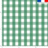 Vichy vert - Fond blanc