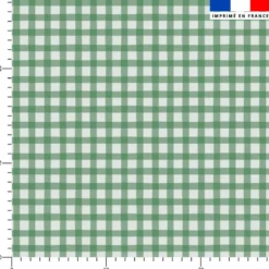 Vichy vert - Fond vert pastel