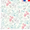 Vélos multicolores - Fond écru