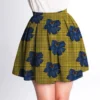 Wax fleur bleue - Fond jaune