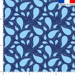 Wax goutte bleue - Fond bleu