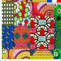 Wax patchwork multicolore