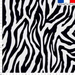 Zèbre blanc - Fond noir