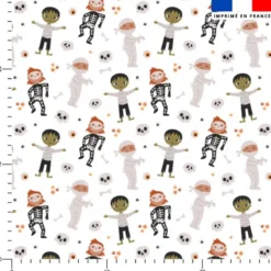 Zombie Squelette et momie Halloween - Fond blanc